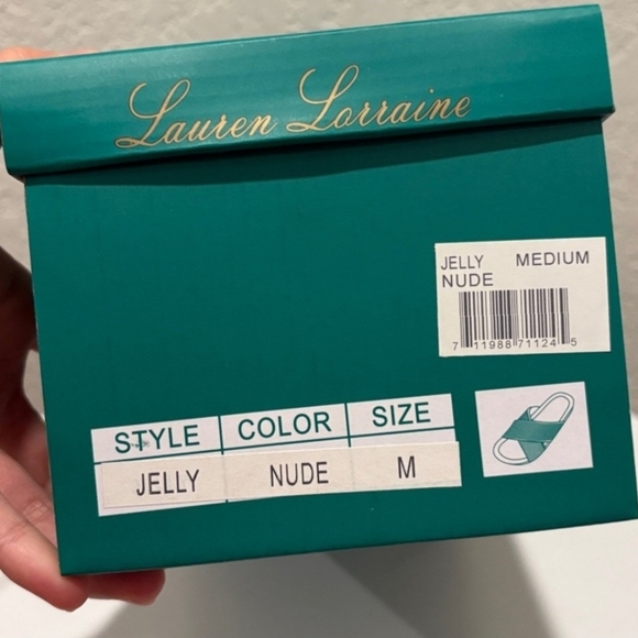 Lauren Lorraine size M(8/9) Glittering Silver Nude (NIB) - Picture 8 of 8